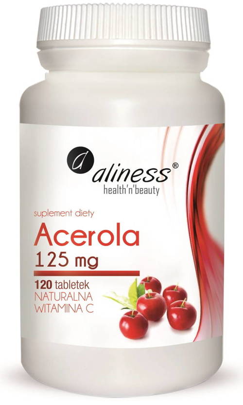 Acerola 125 mg Witamina C 120 tabl. Aliness - suplement diety