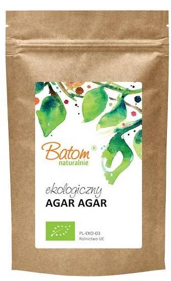 Agar Agar Ekologiczny - roślinna substancja żelująca BIO 20 g - Batom