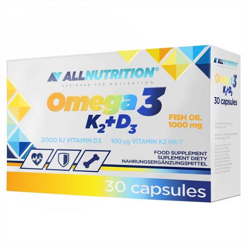 Allnutrition Omega 3 K2+D3 suplement diety 30 kapsułek