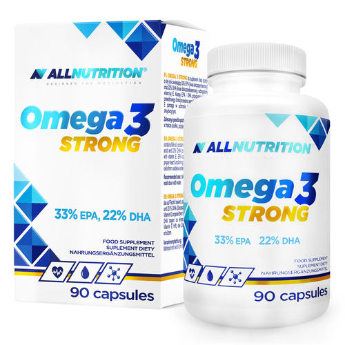 Allnutrition Omega 3 Strong EPA i DHA suplement diety 90 kaps.