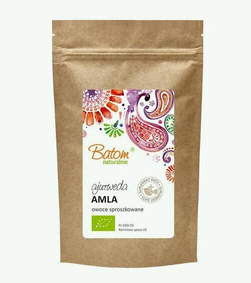 Amla owoce sproszkowane Bio 100 g Batom - suplement diety Ajurweda