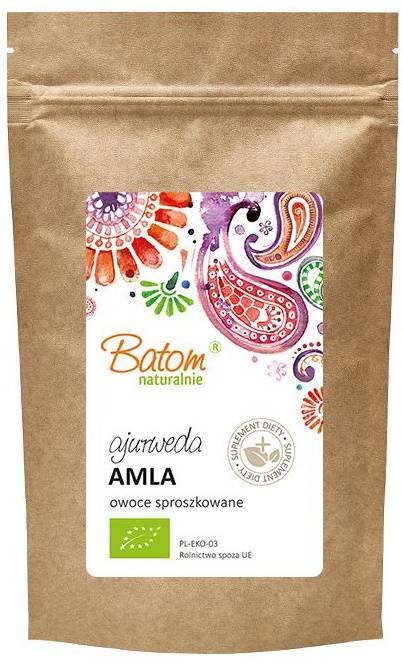 Amla owoce sproszkowane Bio 100 g Batom - suplement diety Ajurweda