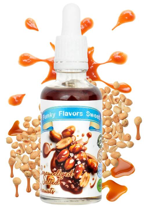 Aromat Sweet Caramelised Salted Peanut - orzeszki w karmelu z solą 50 ml Funky Flavors