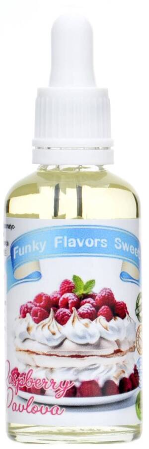 Aromat Sweet Raspberry Pavlova - tort bezowy ze śmietaną i malinami 50 ml Funky Flavors