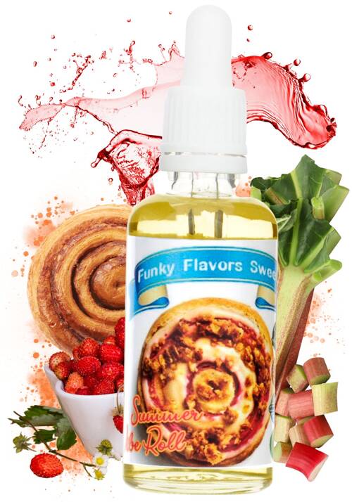 Aromat Sweet Summer Vibe Roll - drożdżówka z rabarbarem i kruszonką 50 ml Funky Flavors