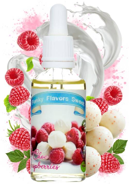 Aromat Sweet White Chocolate & Raspberry - malina i biała czekolada 50 ml Funky Flavors