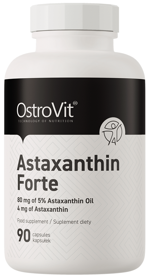 Astaksantyna FORTE - Suplement Diety Antyoksydant 90 kaps - Ostrovit