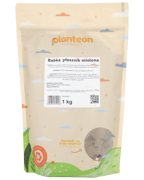 Babka płesznik mielona 1 kg Planteon - naturalny błonnik