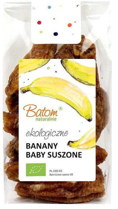 Banany baby suszone Ekologiczne BIO 100 g - Batom