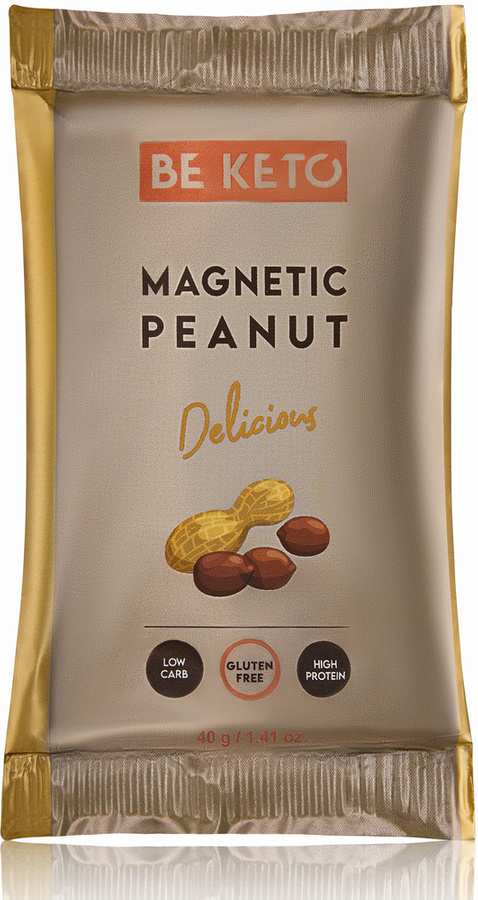 Baton Keto Magnetyczny Orzech bez cukru 40 g BeKeto Magnetic Peanut Delicious