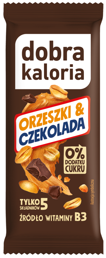 Baton daktylowy Orzeszki i Czekolada Dobra Kaloria 35 g