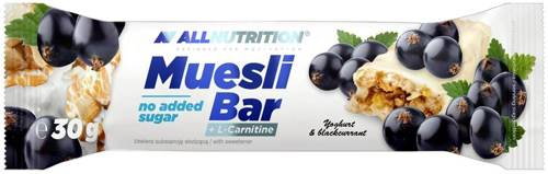 Baton musli Bez Cukru Czarna Porzeczka 30 g Allnutrition Muesli Bar + L-Carnitine