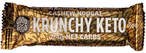 Baton nugatowy z orzechami nerkowca 35 g Good Good Krunchy Keto Bar Cashew Nougat