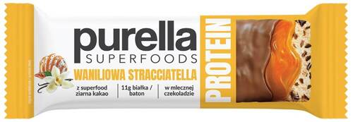 Baton proteinowy Waniliowa Straciatella 45 g Purella Superfoods