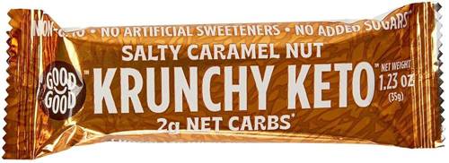 Baton solony karmel z orzechami 35 g Good Good Krunchy Keto Salty Caramel Nut