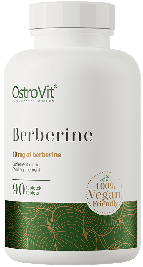 Berberyna 10 mg Berberine ekstrakt - Suplement diety 90 tabl - OstroVit