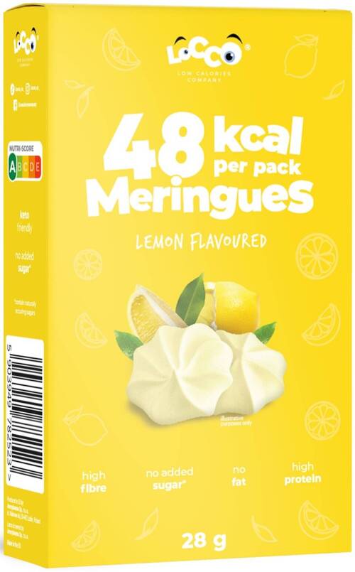 Bezy bez cukru Cytryna 28 g Locco Meringue Lemon