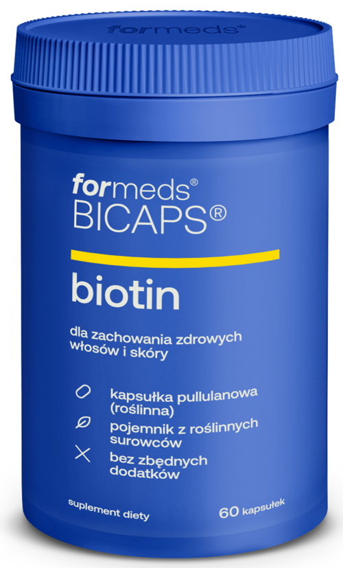 Biotyna 60 kapsułek ForMeds BICAPS Biotin - suplement diety