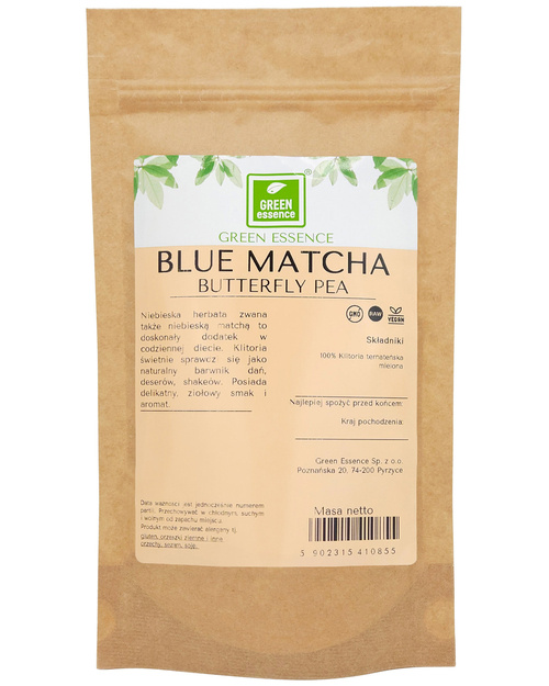 Blue Matcha - herbata niebieska Klitoria Ternateńska 25 g Butterfly Pea Tea