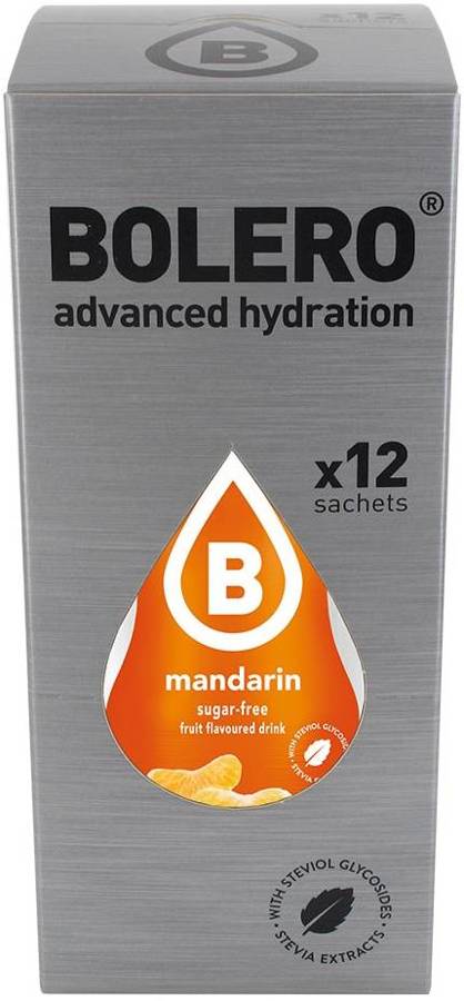 Bolero Drink Mandarin Box 12 szt. - napój w proszku ze stewią Mandarynka 9 g