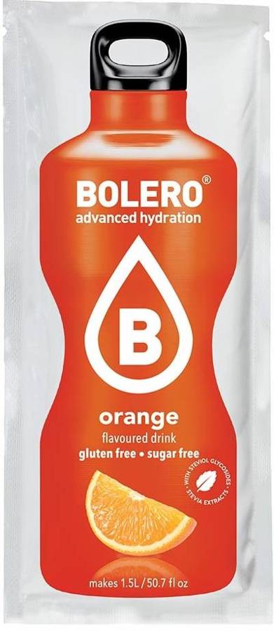 Bolero Drink Orange Box 12 szt. - napój w proszku ze stewią Pomarańcz 9 g