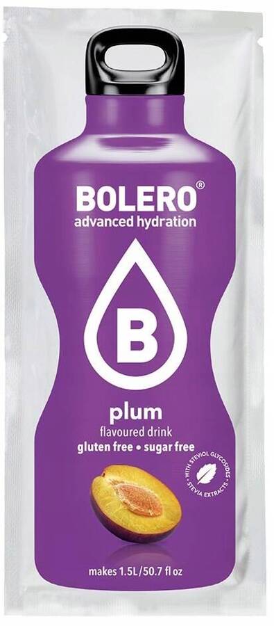 Bolero Drink Plum - napój w proszku ze stewią Śliwka 9 g