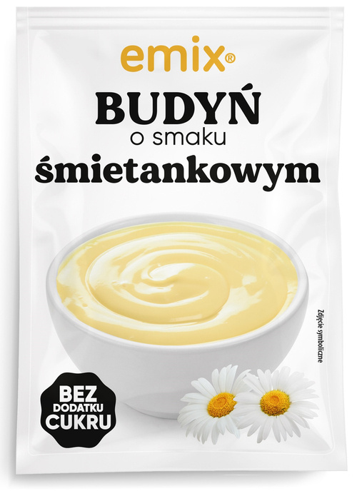 Budyń bez cukru Śmietankowy 40 g Emix o smaku śmietankowym