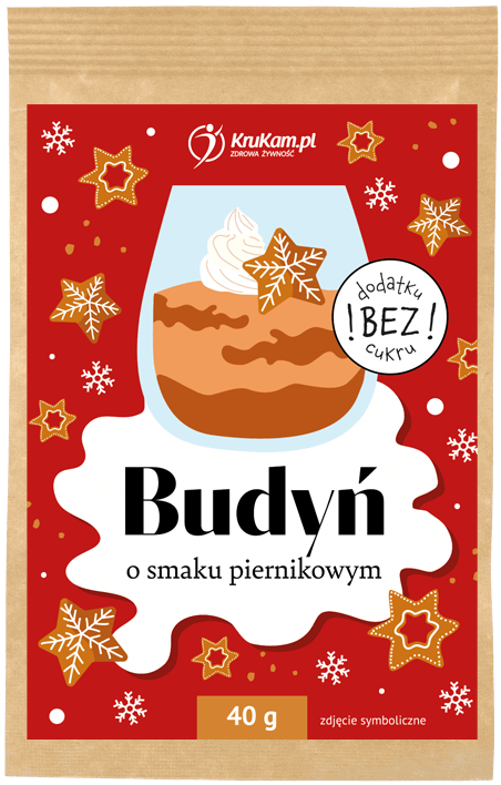 Budyń o smaku piernikowym Bez Cukru 40 g Krukam