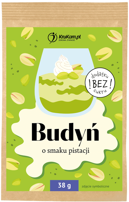 Budyń o smaku pistacji Bez Cukru 38 g Krukam