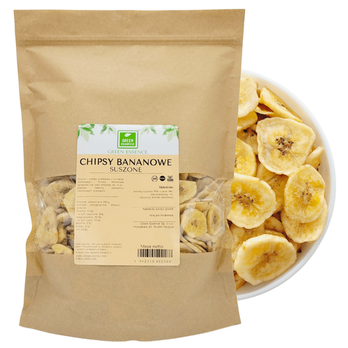 Chipsy bananowe 1 kg suszone banany z olejem kokosowym