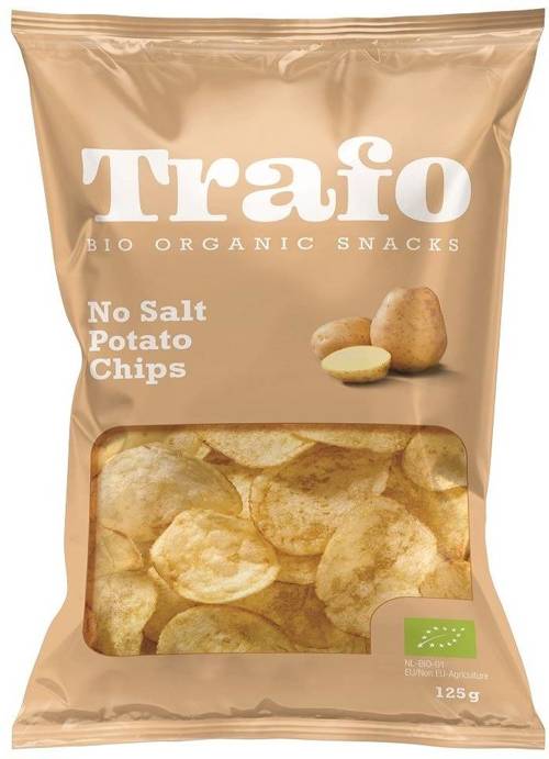 Chipsy ziemniaczane naturalne bez dodatku soli BIO 125 g Trafo