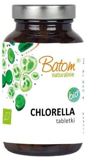 Chlorella 400 mg Ekologiczna BIO - Suplement Diety tabletki 300 sztuk - Batom