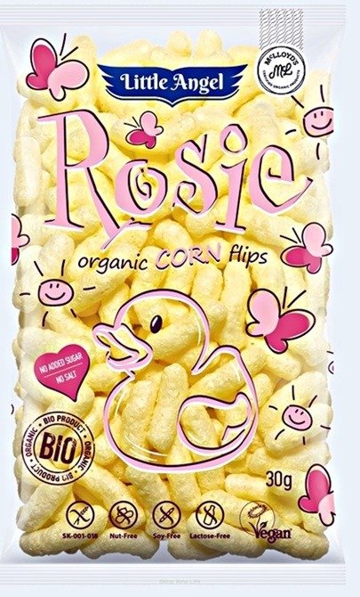 Chrupki kukurydziane Rosie (od 7 mies.) - bezglutenowe BIO 30 g - Little Angel