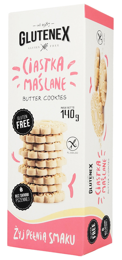 Ciastka maślane Bezglutenowe 140 g Glutenex