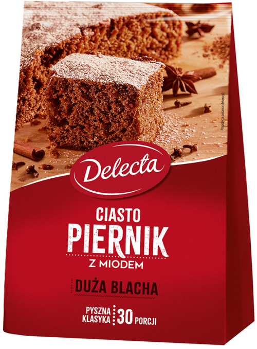 Ciasto Piernik z miodem Duża Blacha 680 g Delecta