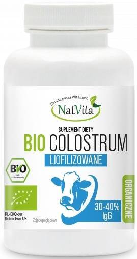 Colostrum Liofilizowane Bio 50 g suplement diety siara bydlęca - NatVita