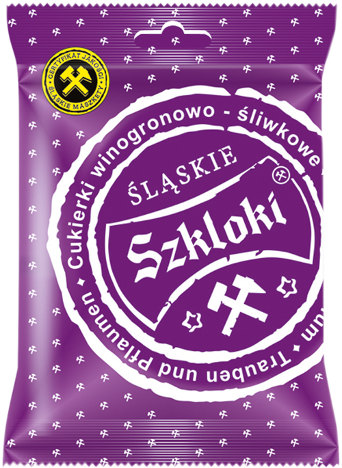 Cukierki Śląskie Szkloki winogronowo - śliwkowe 80g - Visa Bell