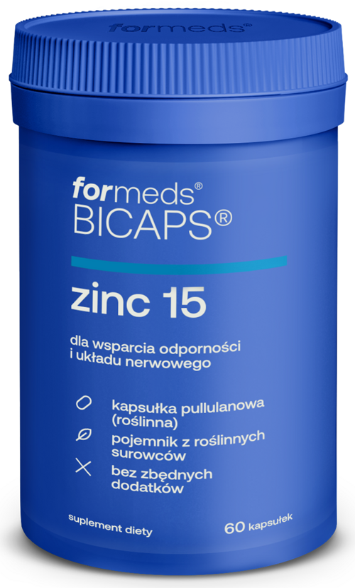 Cynk 60 kapsułek Formeds BICAPS Zinc 15 - suplement diety