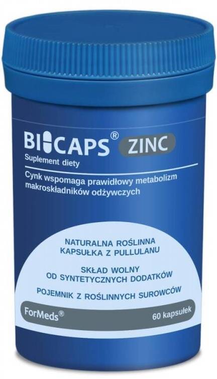 Cynk cytrynian cynku miedzi 60 kapsułki Formeds Zinc BICAPS - suplement diety