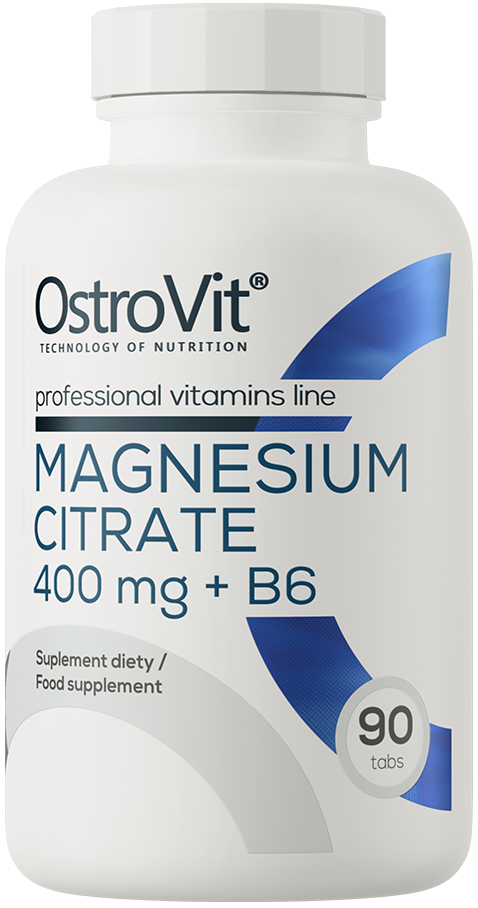 Cytrynian Magnezu 400 mg + Witamina B6 90 tabletki OstroVit - suplement diety