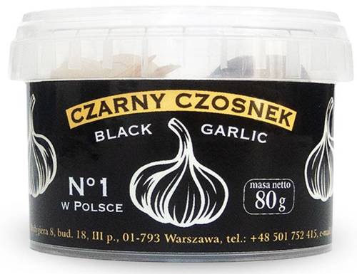 Czarny czosnek Black Garlic ekologiczny BIO 80 g - Pięć Przemian