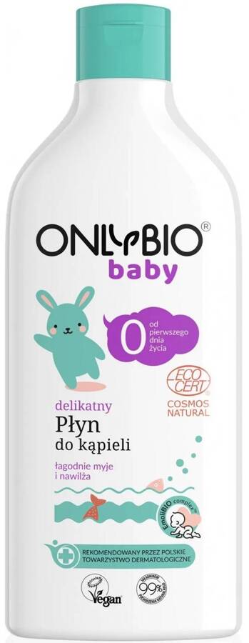 Delikatny płyn do kąpieli od 1. dnia życia OnlyBio Baby 500 ml