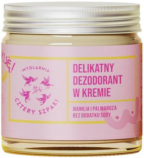 Dezodorant w kremie delikatny Badaj Się Mydlarnia Cztery Szpaki 60 ml