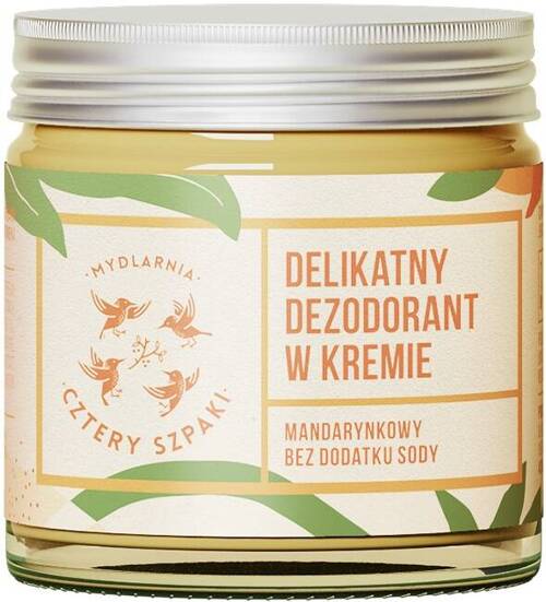 Dezodorant w kremie delikatny Mandarynkowy Mydlarnia Cztery Szpaki 60 ml