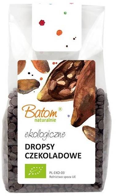 Dropsy czekoladowe do wypieków i deserów BIO 125 g - Batom