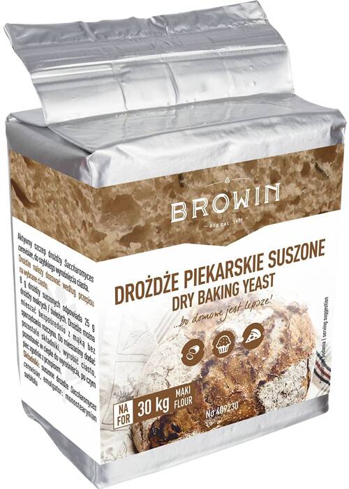 Drożdże piekarskie suszone instant Browin 500 g