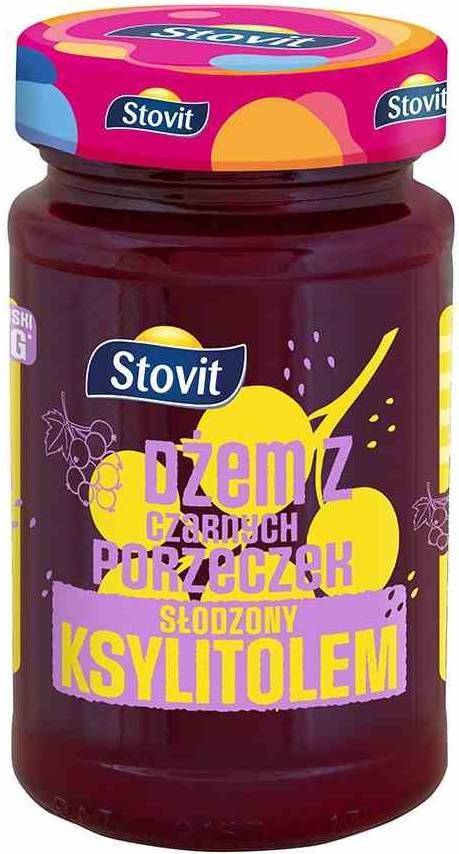 Dżem z czarnej porzeczki Bez Cukru z ksylitolem 250 g Stovit