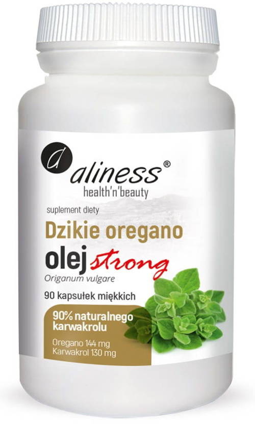 Dzikie oregano olej Strong 100% 90 kaps. miękkich Aliness - suplement diety