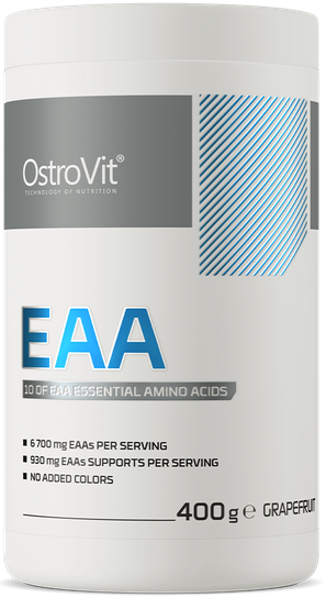 EAA grejpfrutowy aminokwasy egzogenne 400 g OstroVit Essential Amino Acids Grapefruit - suplement diety