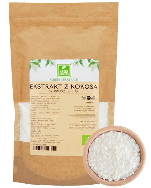 Ekstrakt z kokosa w proszku BIO 250 g Instant